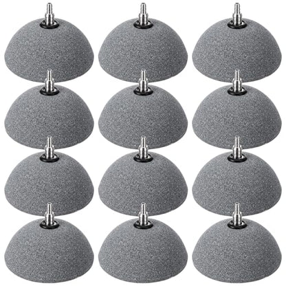 12 Pcs Aquarium Air Stones 3.9 Inch Pond Air Stone Bread Mineral Airstones Bubble Fish Tank Airstone Oxygen Diffuser for Aquarium Fish Tank Bucket Pond and Dwc Reservoir - size: 10 cm/ 3.9 inch