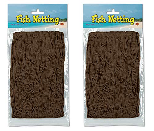 Beistle Brown Fish Netting 2 Piece, 4' x 12'