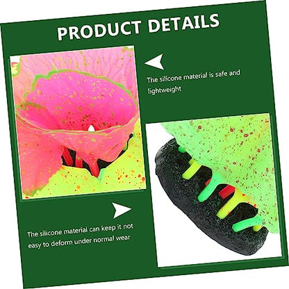 DOITOOL Silicone Aquarium Decoration Artificial Plants Faux Coral Decor Aquarium Coral Ornament False Coral