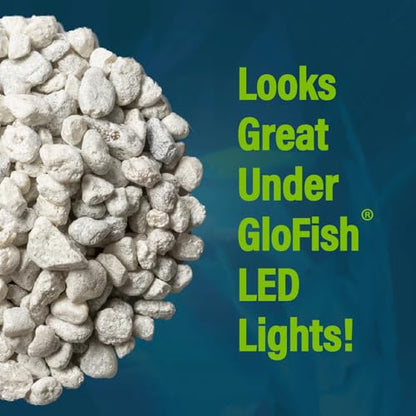 GloFish aquarium Gravel 5 Pounds, White, Complements GloFish Tanks (29022) - color: White Frost, size: 5 pounds