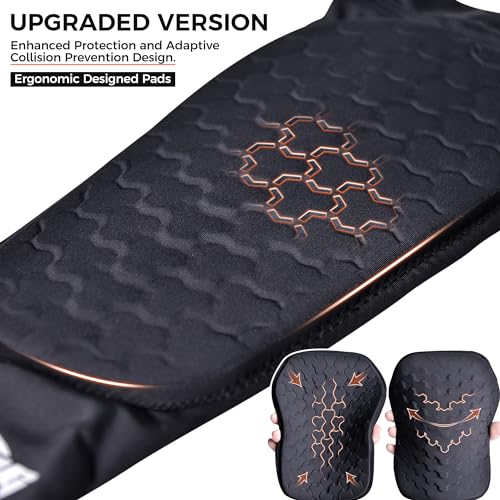 COOLOMG Football Forearm Pad with Stick Grips - color: Black Pair, size: Small