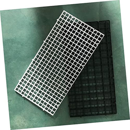 Kisangel 6pcs Fish Tank Divider Panels White Aquarium Isolation Lattice Plates for Breeding and Separation Easy to Install Suitable for Fish Tank Supplies and Bottom Filtering