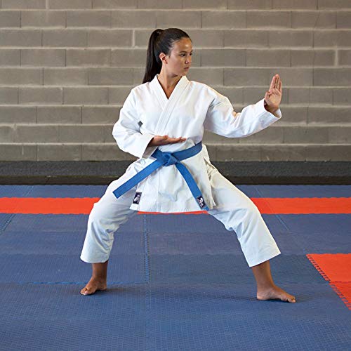 Karate Uniform for Kids & Adults Lightweight Student Karate Gi Martial Arts Uniform with Belt - size: 3 (5'3'' / 130lbs)