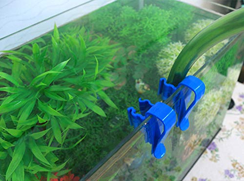 3 Pcs Fish Tank Hose Support Multi-Functional Blue Mounting Water Pipe Clip 8-16 mm Pipe Holder Aquarium Supplies Accessories