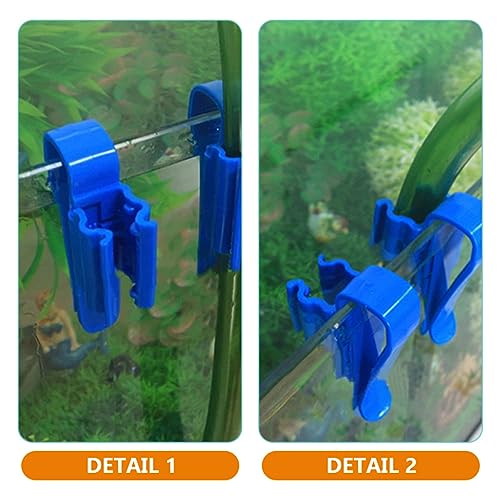 balacoo 10pcs Aquarium Water Tube Clip Multi-function Fixing Clamp for Fish Tank Hose Easy Installation Water Hose Holder Space-saving Design for Aquarium Setup