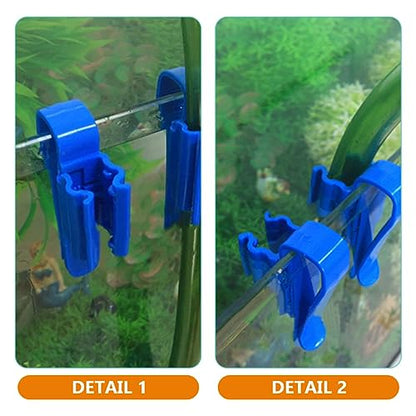 balacoo 10pcs Aquarium Water Tube Clip Multi-function Fixing Clamp for Fish Tank Hose Easy Installation Water Hose Holder Space-saving Design for Aquarium Setup
