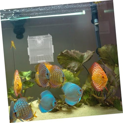 VANZACK Aquarium Fish Breeding Box Acrylic Isolation Tank for Fish and Shrimp Dual-Purpose Incubator with Cups Compact Design for Betta Acclimation and Separation
