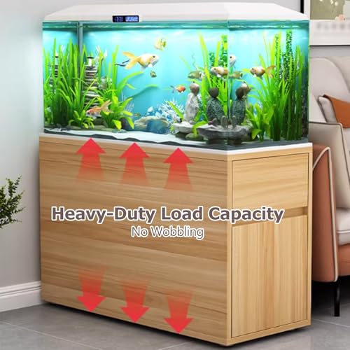 Aquarium Cabinet, Turtle Tank Base Cabinet, Home Living Room Stand Height: 70cm/27.6in Extra-Strong Load Capacity, Multi-Tier Storage(C,LxW50x25cm/19.7x9.8in) - color: C, size: LxW50x25cm/19.7x9.8in