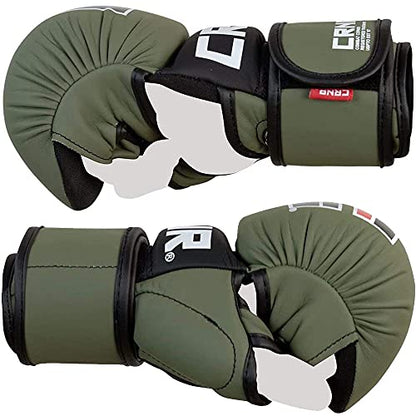 Combat Corner - MMA Spar Gloves for Men and Women - Kickboxing, MMA, Muay Thai Sparring Training Gloves | OD Green - size: Large-X-Large