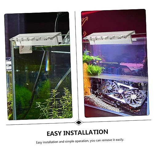 LIOOBO Magnetic Aquarium Cleaning Tool Holder Organizer Fish Tank Tool Rack Algae Scraper Storage