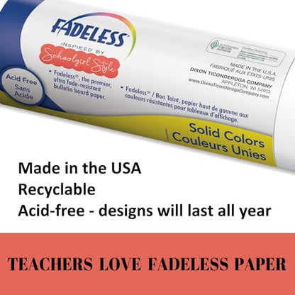 Fadeless Bulletin Board Paper, Fade-Resistant Paper for Classroom Decor, 48” x 12', Graffiti Wall, 1 Roll