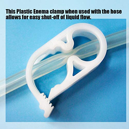 Glarks 40-Pieces 4 Szie Shut Off Plastic Tubing Hose Clamps Single Position and Adjustable Open to Complete Closure Clamps for Tubing 1/8'' - 1/2''