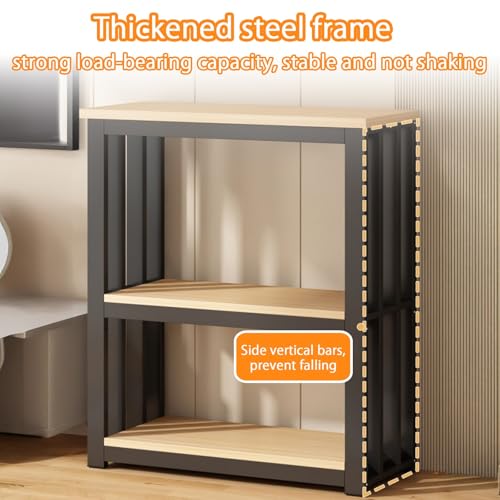 Heavy-Duty Adjustable Aquarium Stand with 2-Tier Shelves, 100kg Capacity, Rimless Fish Tank Table for Home & Office, Brown Finish (80x40cm/35.4x15.7in) - color: Brown, size: 80x40cm/35.4x15.7in