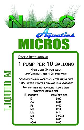 NilocG Aquatics Liquid Refill Set - 2 Liters, Aquarium Plant Dosing, Aquarium Fish Tank Nutrient Dosing
