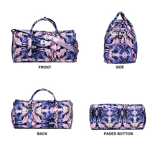 Original Floral Water Resistant Duffel Bag Gym bag Weekender Travel Bag for Gym Beach Travel Daily Bags - color: [Z] A