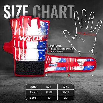 WYOX MMA Gloves & Boxing Focus Mitts Set – Hybrid Open Palm Grappling Gloves with Wrist Support + Curved Punching Pads with Gel Shock for Muay Thai, Kickboxing, Karate Training (Men & Women)