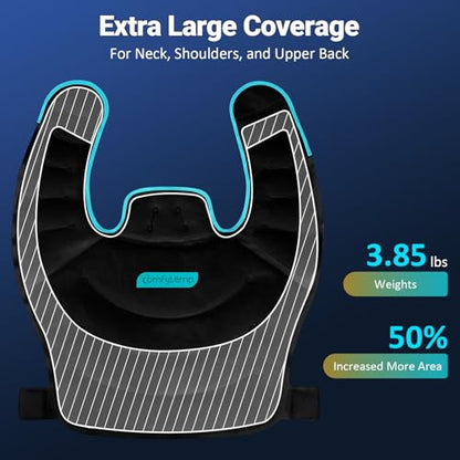Comfytemp Large Ice Pack for Neck Shoulders Upper Back Pain Relief, Black - color: Black, size: Large