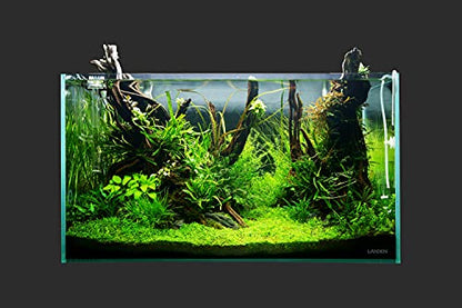 90P 44 Gallon Rimless Low Iron Aquarium Tank, W35.4 x D17.7 × H17.7in (90cm x 45cm x 45cm) 10mm Thickness with Black Nano Foam Leveling mat Included - size: 44Gal W35.4×D17.7×H17.7 in(90x45x45cm)