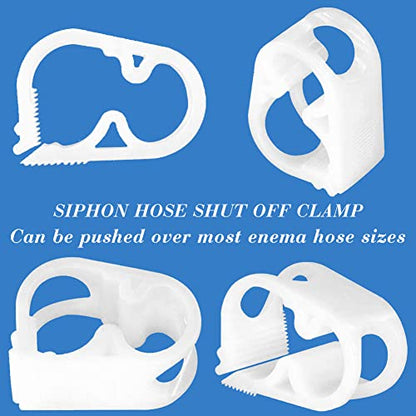 Plastic Tube Tubing Clamps, 1/2"-3/4" Tube OD Shut Off Hose Clamp Water Flow Control Tube Clip Pipe for Beer Bottle and Infusion Bottle for (Pack of 2) - size: Max-1/2“-3/4”