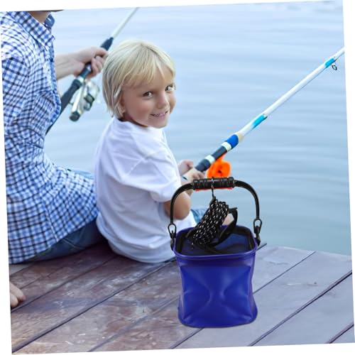 Mikikit Lightweight Eva Fishing Bucket Handle for Outdoor Camping Hiking and Live Fish Storage Portable Leak-resistant and Versatile Utility for Fishing and Travel