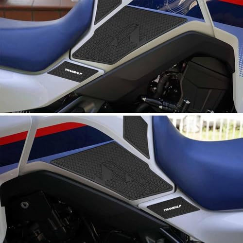 For XL750 Transalp XL-750 Transalp Xl750 Transalp 2026 2025 2024 2023 Tank Grip Motorcycle Fuel Tank Decals Fuel Tank Protection Pads Self-Adhesive Fish Bone Stickers Rubber Fuel Tank Stickers