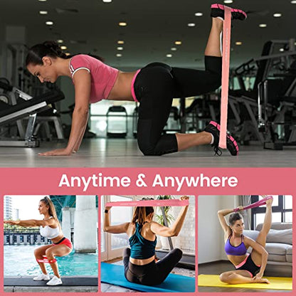 WIKDAY Resistance Bands with Handles for Exercise,beginners - color: 150LBS COLOR-PINK LOOP