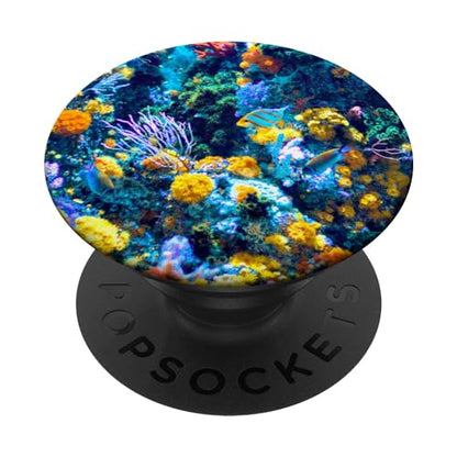 Colorful Aquarium - Ocean Reef Fish PopSockets Adhesive PopGrip