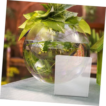 Yardwe Portable Clear Fish Viewing Box Small Acrylic Desktop Aquarium Betta Tank Breeding Container for Shrimp and Fish Observation