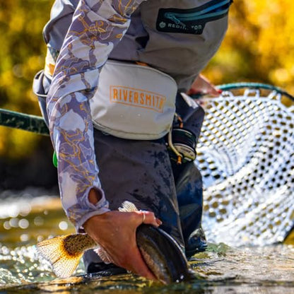 RiverSmith Fly Fishing Pack, Minimalist Hip or Sling Pack, PackOut Bag - color: Shadow Kelp