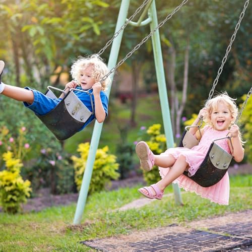2Pcs 100" (8.3ft) Swing Chain with Hooks 304 Stainless Steel Hanging Chains - color: Silver, size: 100"