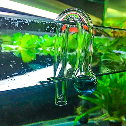 Glass CO2 Drop Checker Aquarium Hang On CO2 Monitor CO2 Detector for Aquarium Planted Tank