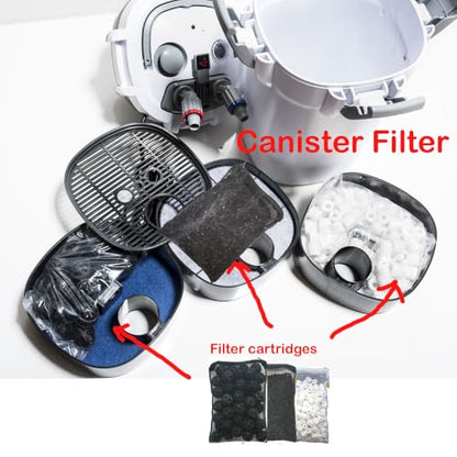 6 Lbs Activated Carbon Charcoal in 6 Media Bags for Aquarium Fish Tank Pond Pellets Canister Air Filter AC x6