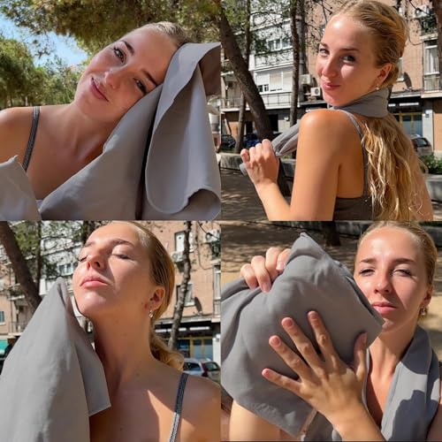 Workout Towels for Gym Pack 7 - Sweat Microfiber Fast Drying Towel Gym Sweat Towel with Hook Compact Absorbent Exercise Towel for Men and Women