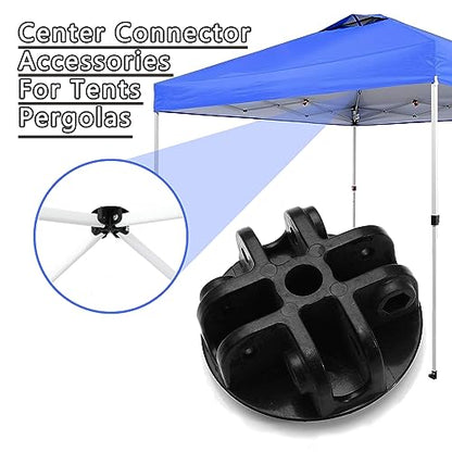 4-Way Roof Centre Bracket Connector Canopy Tent Replacement Parts Pop-up Canopy Replacement Parts Outdoor Canopy Parts - size: 7*3cm