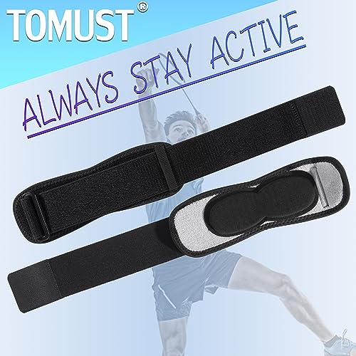 Tennis Elbow Brace with Gel Pad and Adjustable Forearm Support, S-M - size: S/M