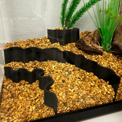 REEFSHAPE Aquarium or Terrarium Substrate Cliffs Combo Pack | Separate Substrate Layers in Aquariums or Terrariums to Create Cliffs & Depth | Made in USA (Cliff Combo, Black) - color: Cliff Combo, Black
