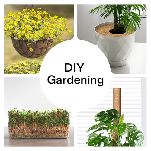 VIVOSUN Coco Liner Roll 16x120 in, 100% Natural Coconut Fiber Mat, Thickened Coir Liner for Planters, Hanging Baskets, Garden Decoration, DIY Crafts, Pet Pads & Reptile Carpet - size: 16"W x 120"L
