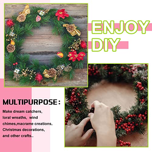 24 Pcs Metal Floral Hoop Macrame Gold Rings Metal Hoops Bulk for Crafts Metal Circle for DIY Wedding Birthday Wreath, Dream Catchers, Wedding Wall Hanging Decor (8 Inch)