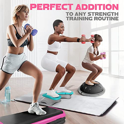 Yes4All Neoprene Dumbbells, Pairs and Sets with Rack for Home Workouts - color: K. Pink - 13lbs - Pair, style: Pair