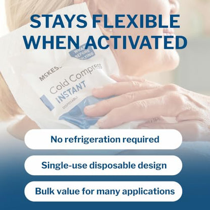 McKesson Instant Cold Packs, Pain Relief, Swelling, 5 x 7 in - size: 5 x 7 Inch (24 Count)