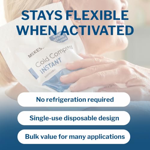 McKesson Instant Cold Packs, Pain Relief, Swelling, 6 x 9 in - size: 6 x 9 Inch (24 Count)