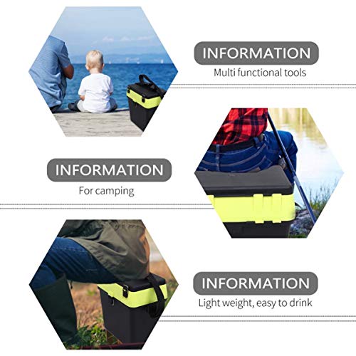 Fishing Box Comfortable Seat Fishing Storage Container for Live Fish Lightweight Portable for Anglers