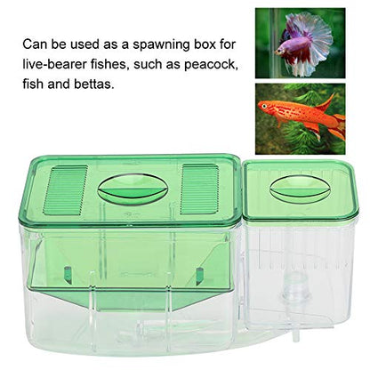 Fish Breeder Box,Double Layer Little Fish Isolation Hatching Incubator Aquarium Fish Isolation Breeding Box for Injured Small Fish Shrimp Clownfish Guppy
