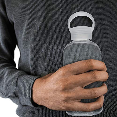 DISCOUNT PROMOS 10 Beau Water Bottles with Handle Set, 20 oz. - Customizable Text, Logo - Flexi-Grip, Plastic, Drinkware - Clear - color: - Custom - Clear, size: 10 bottles
