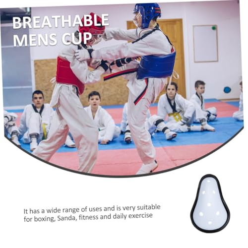 8pcs Crotch Protector for Men Comfortable Abdominal Guard Breathable Design for Sports Taekwondo and Combat Training