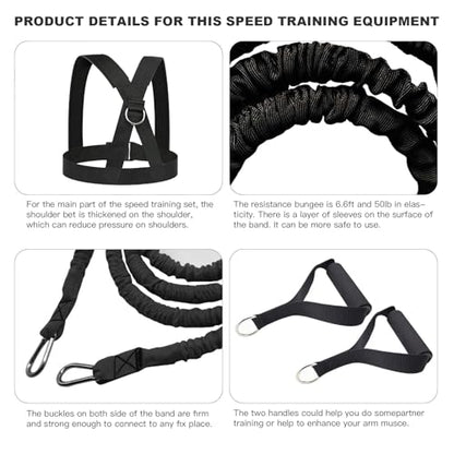 Resistance Bands Set for Speed and Agility, Workout Band Ankle Exercise Bands Legs Ankle Straps