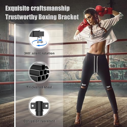 BaiYuan Heavy Bag Hanger - Adjustable Wall Mount Punching Bag Hanger - size: W:17"-27"