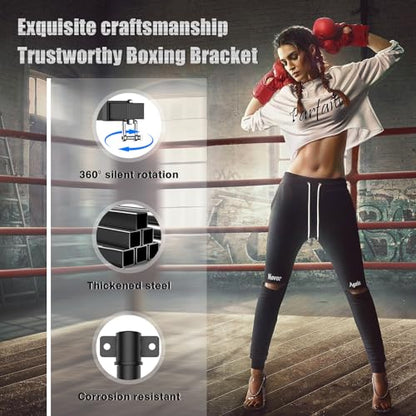 BaiYuan Heavy Bag Hanger - Adjustable Wall Mount Punching Bag Hanger - size: W:17"-27"