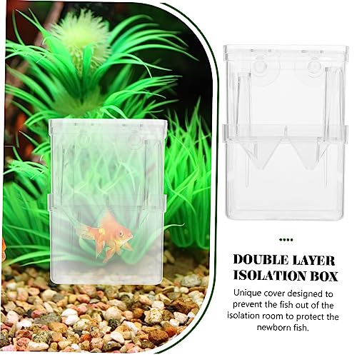 Toddmomy 4pcs Aquarium Fish Box Fish Incubator Boxes Small Tank Separation Container Plastic Breeding