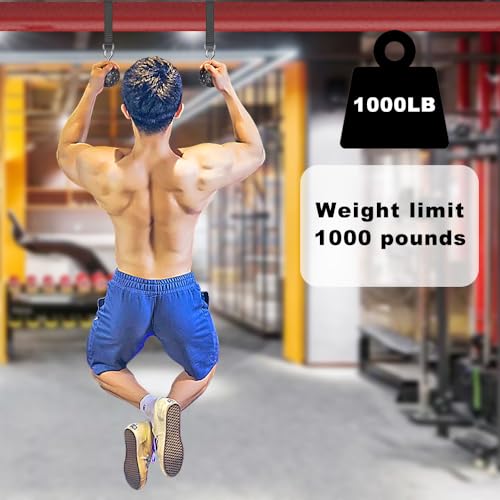 SELEWARE Pull Up Ball, Climbing Grip Attachment for Strength Training | Non-Slip Design Improves Grip Strength, Targets Forearms and Hands, Fits Chin Ups, Kettlebells and Resistance Workouts - color: Open Black Ball